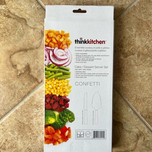 ThinkKitchen Cake/Dessert Server Set - Confetti - Picture 2 of 3